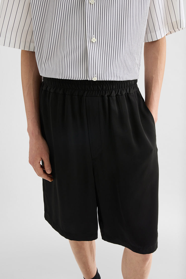 jil sander fluid viscose shorts for men
