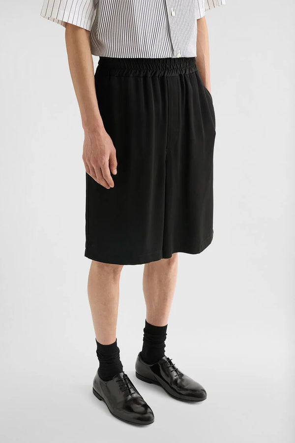 jil sander fluid viscose shorts for men