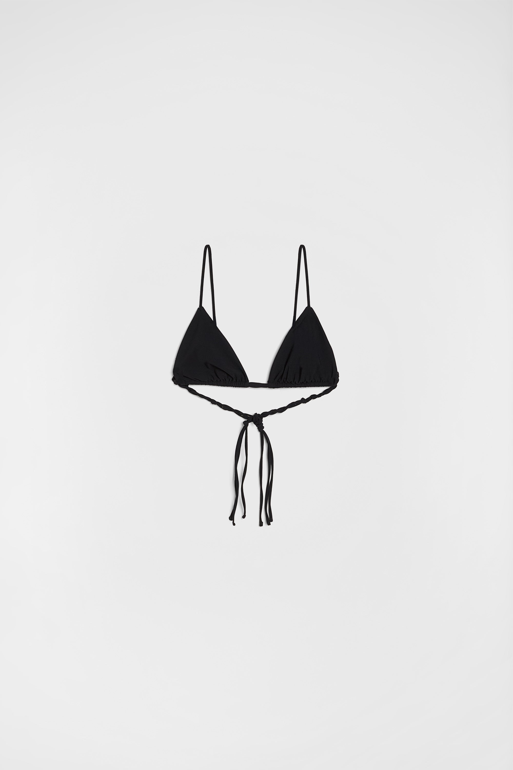 jil sander jersey tangle bikini top for women