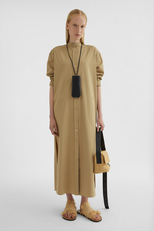 Cotton Poplin Shirt Dress