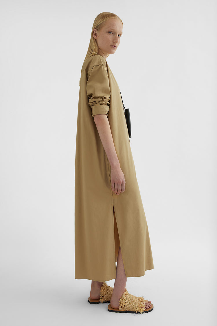 Cotton Poplin Shirt Dress