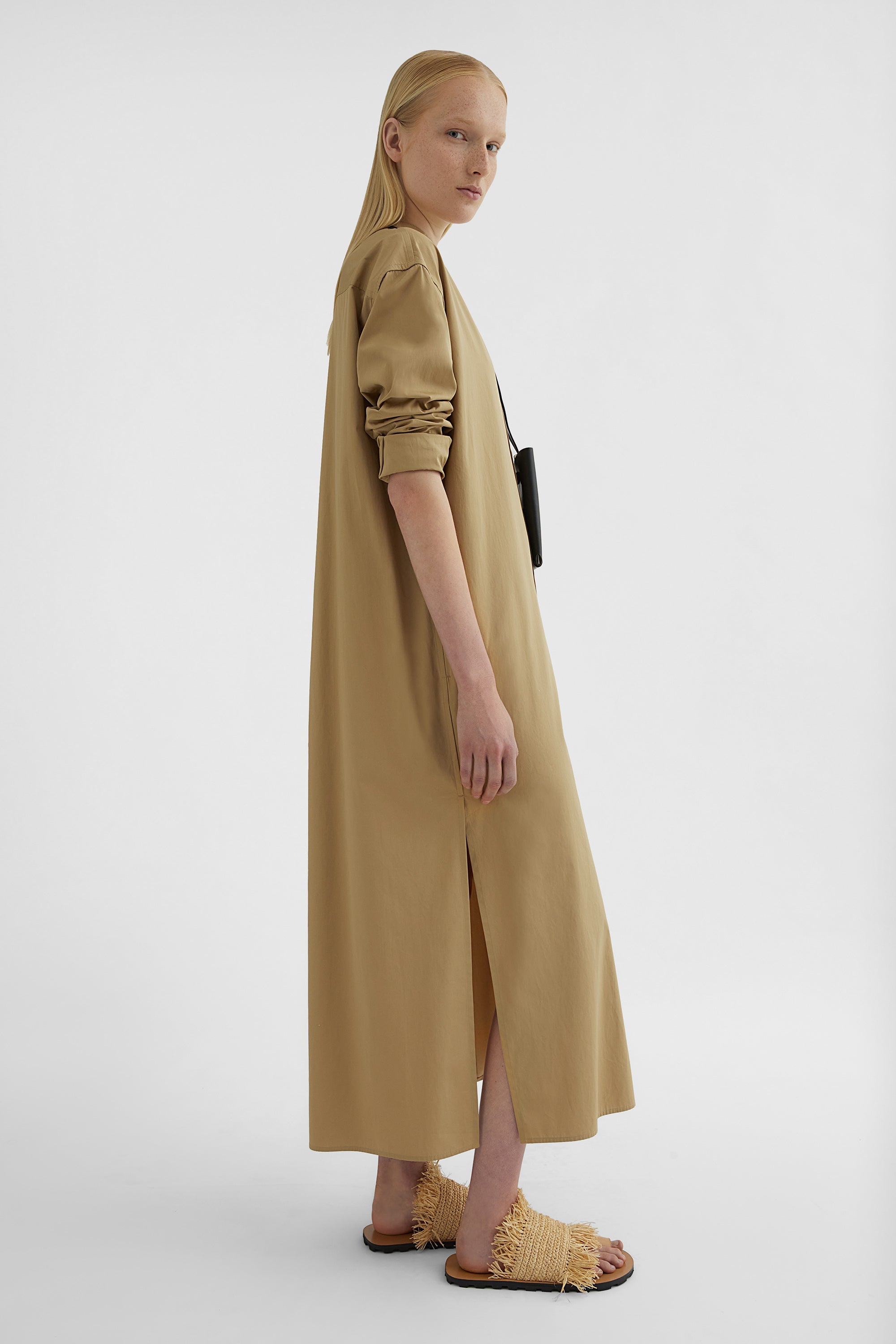 Cotton Poplin Shirt Dress