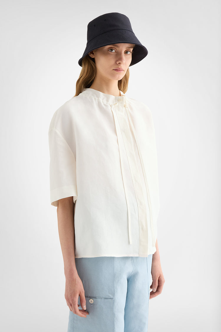 jil sander linen blend shirt for women