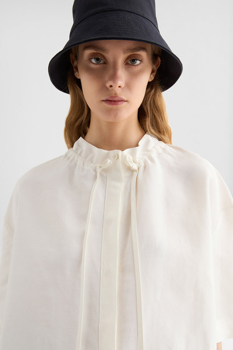 jil sander linen blend shirt for women