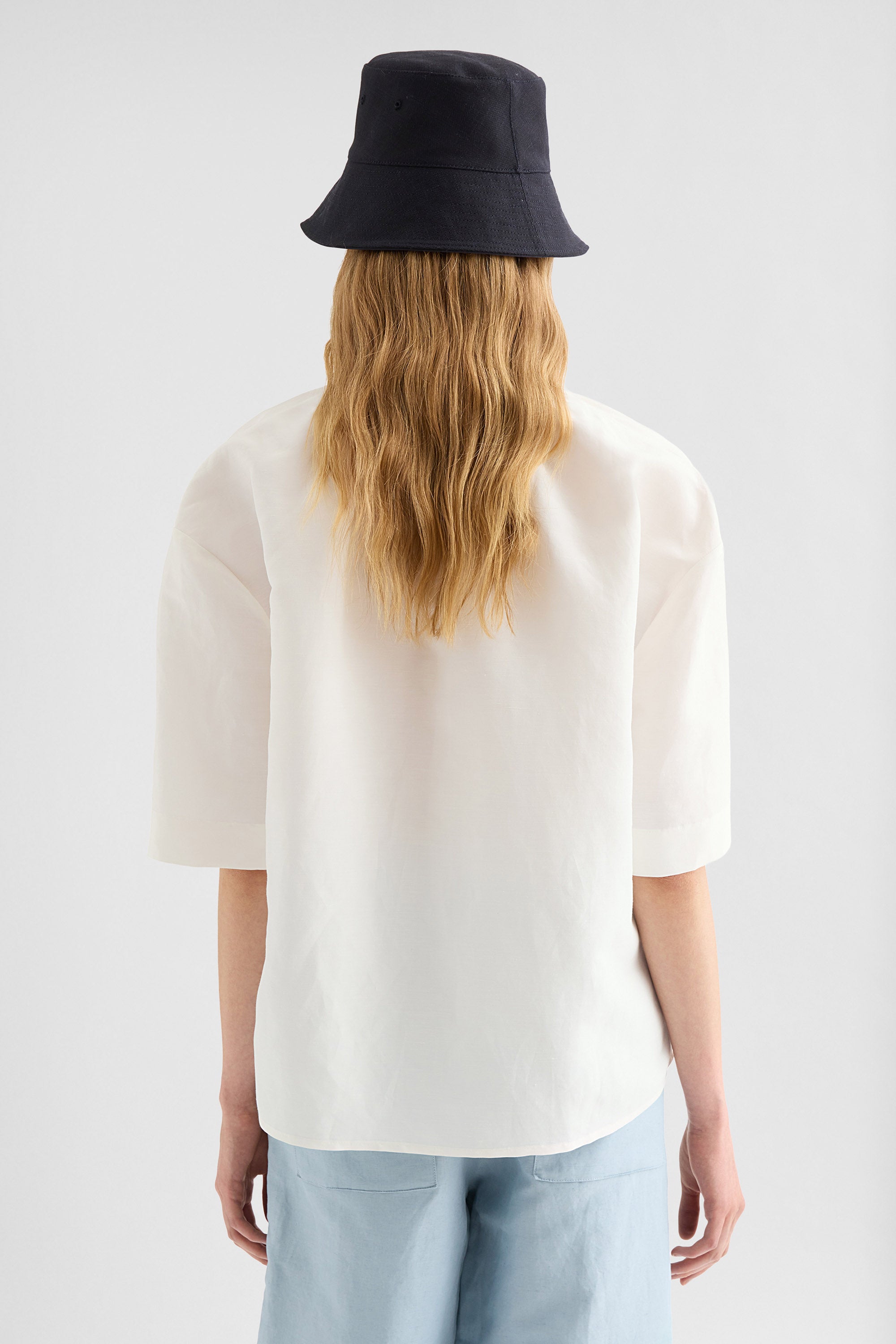 jil sander linen blend shirt for women