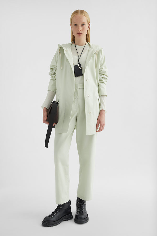 jil sander cotton tapered trousers for women