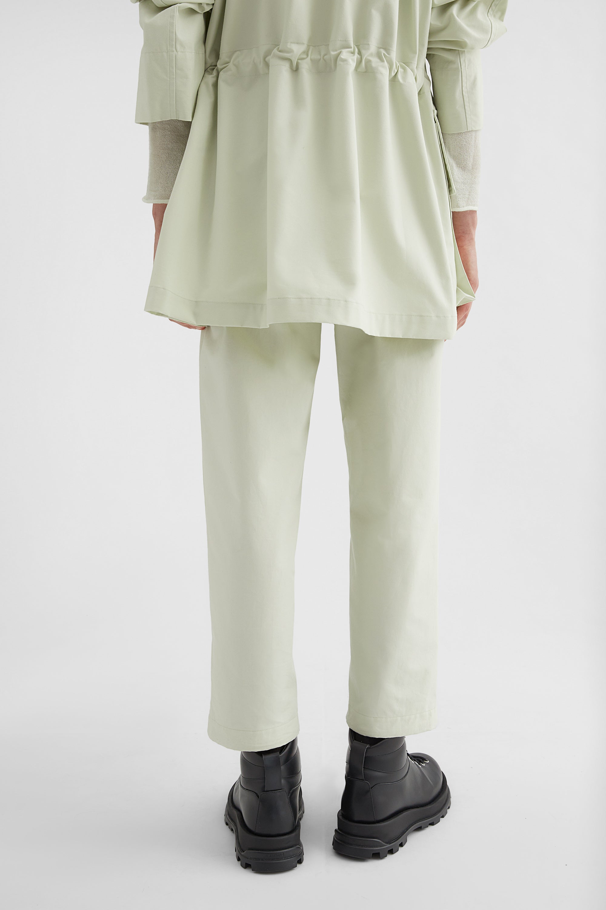jil sander cotton tapered trousers for women