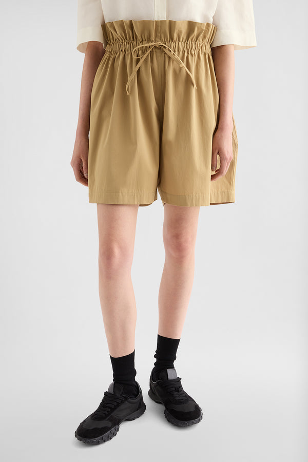 jil sander cotton poplin shorts for women
