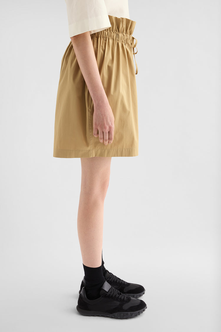 jil sander cotton poplin shorts for women