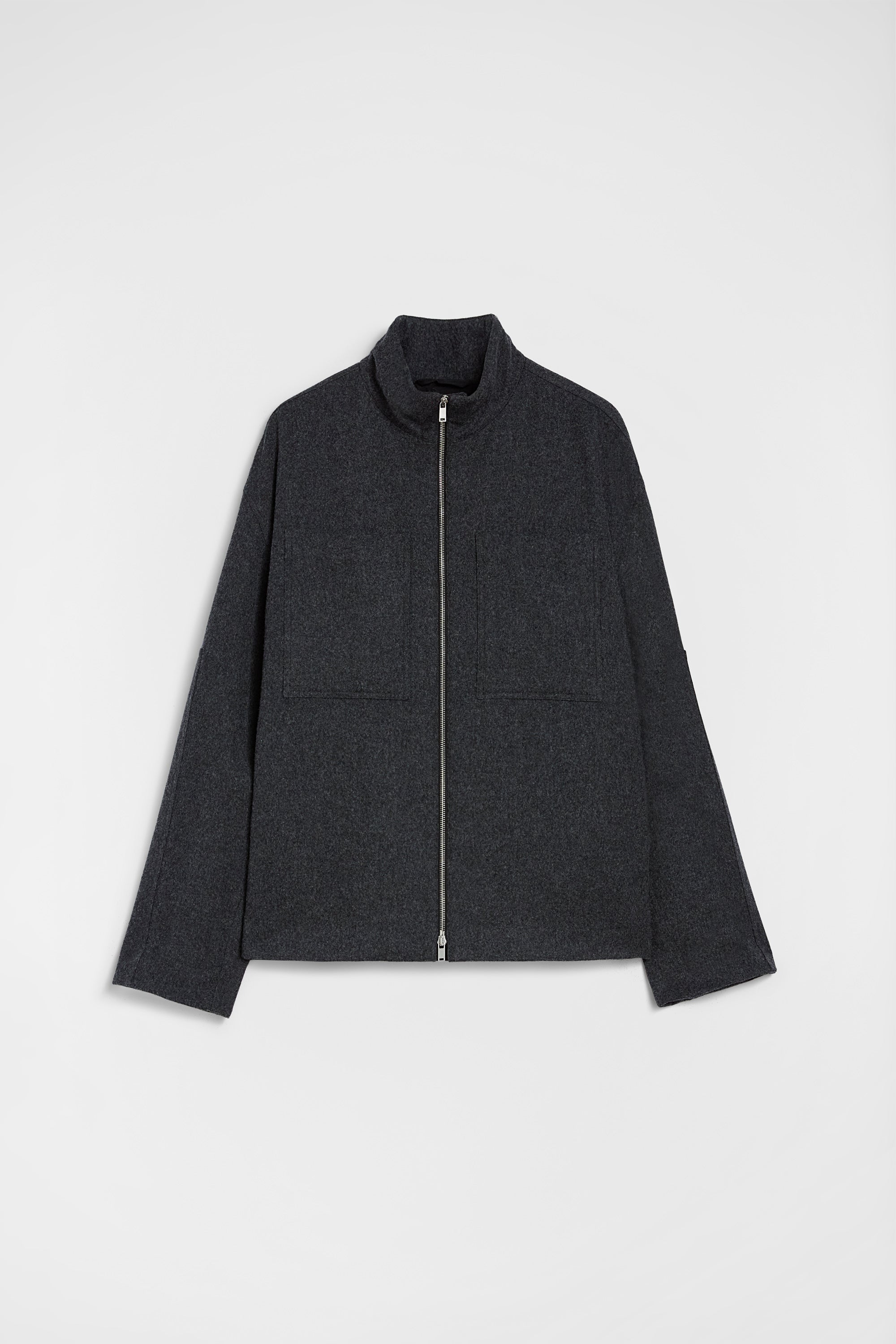 jil sander felt wool padded blouson for men