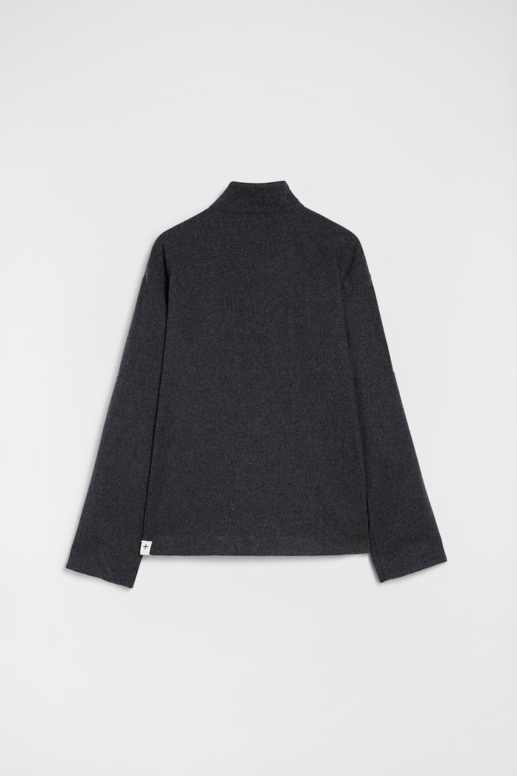 jil sander felt wool padded blouson for men