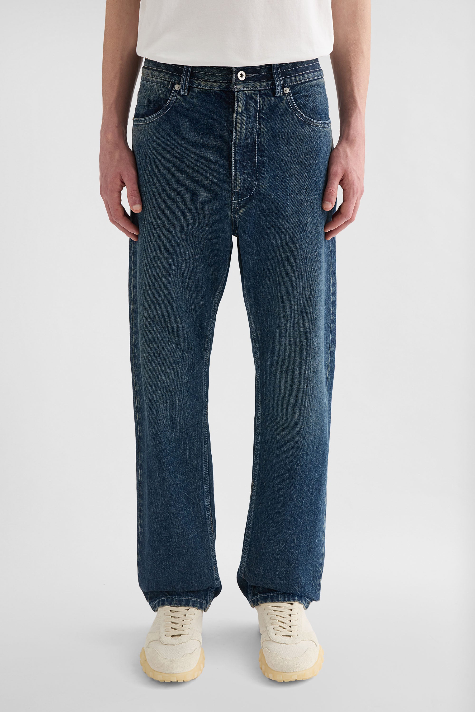 jil sander regular denim trousers for men