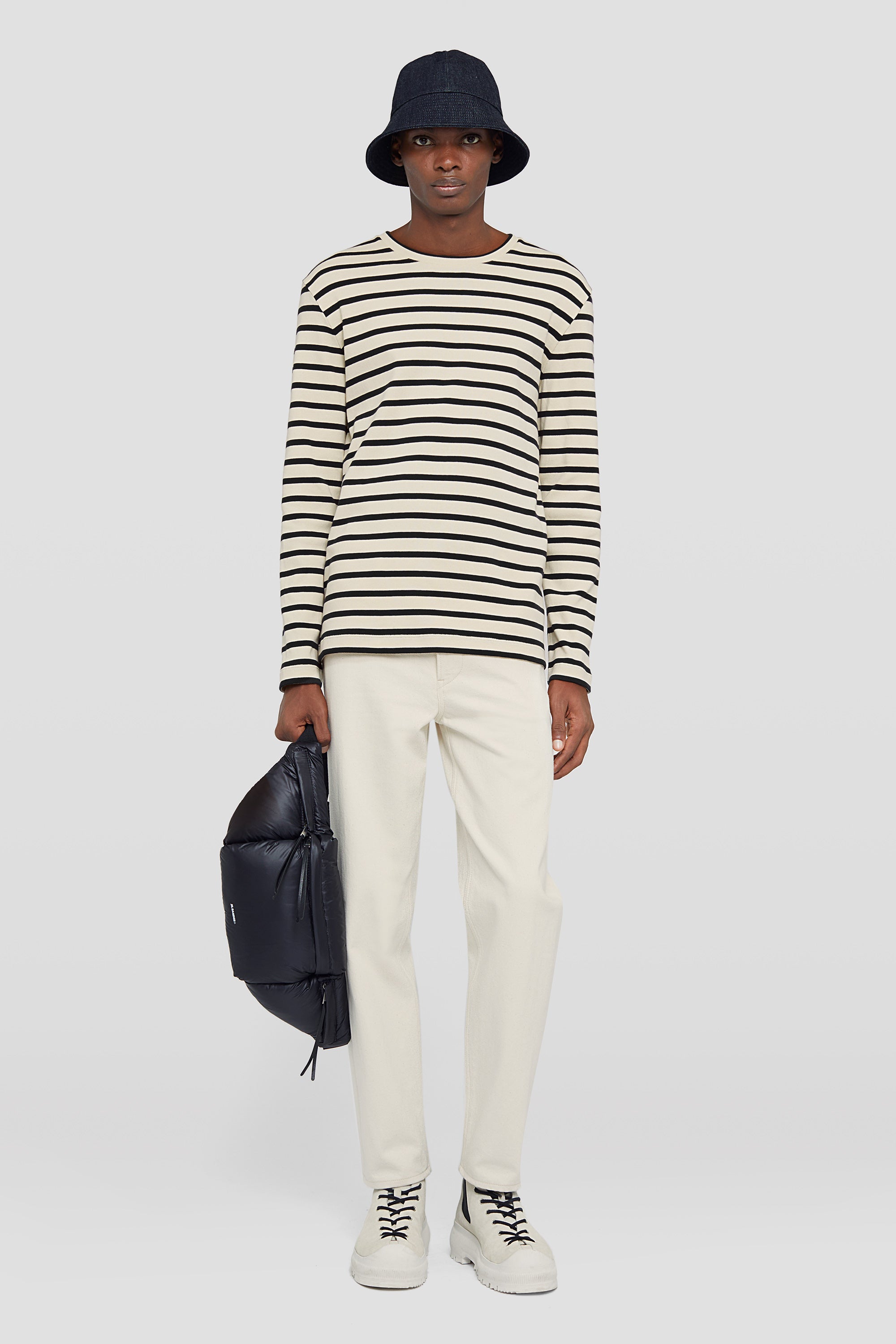 jil sander cotton crew neck t-shirt for men