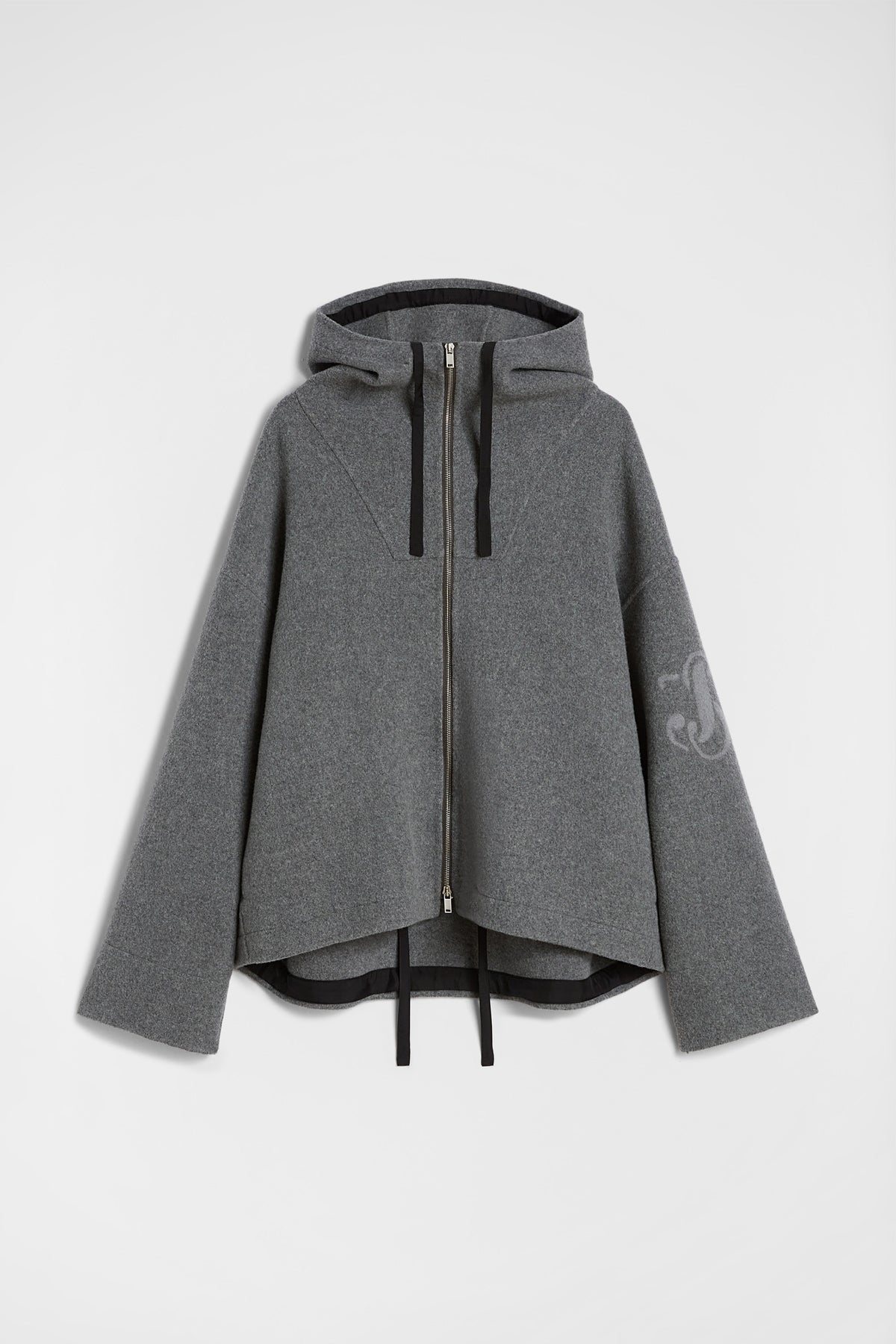jil sander felt wool hooded blouson for men