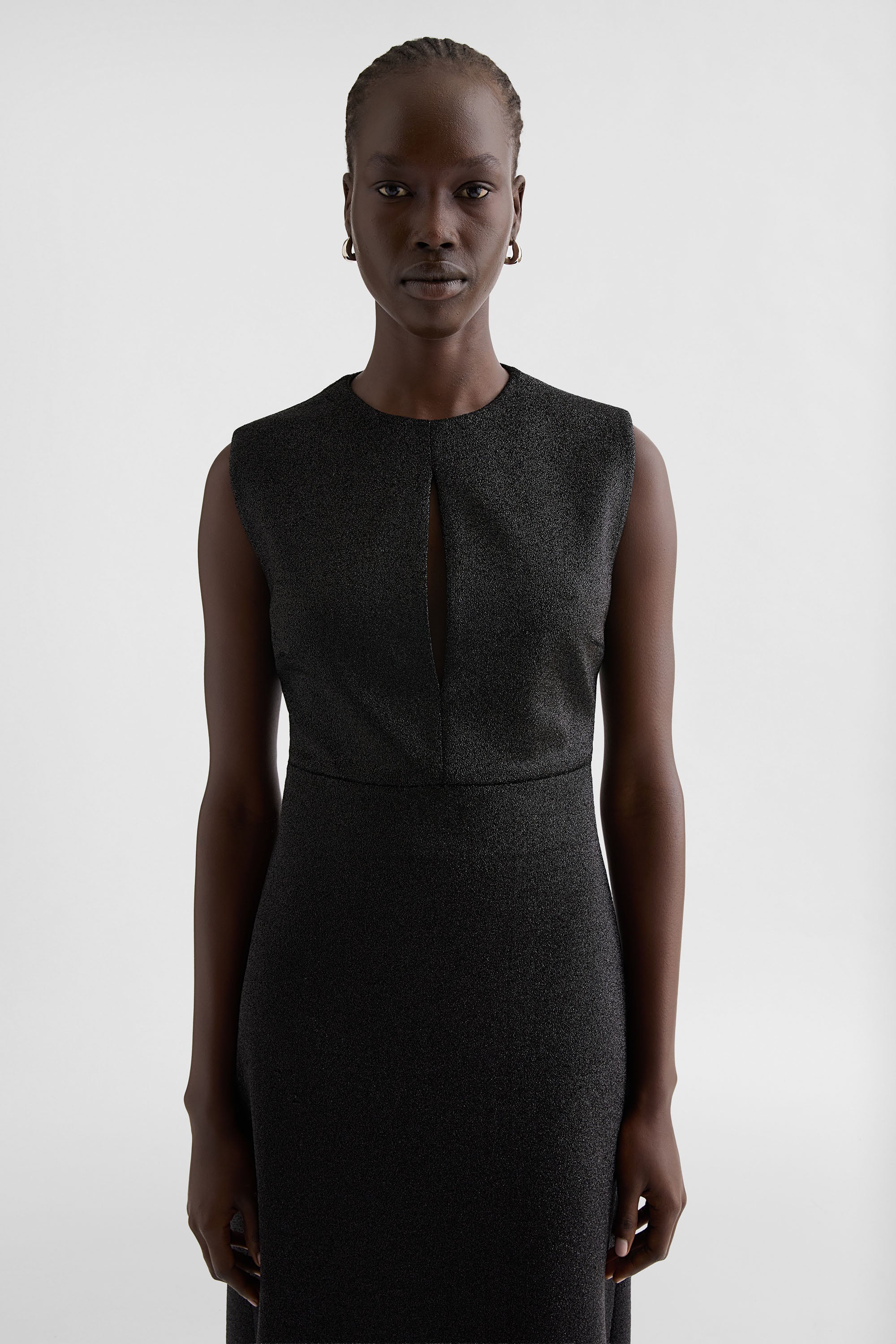 Lurex Jersey Evening Dress