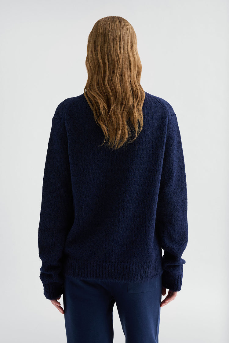 jil sander midweight wool crew-neck sweater for women