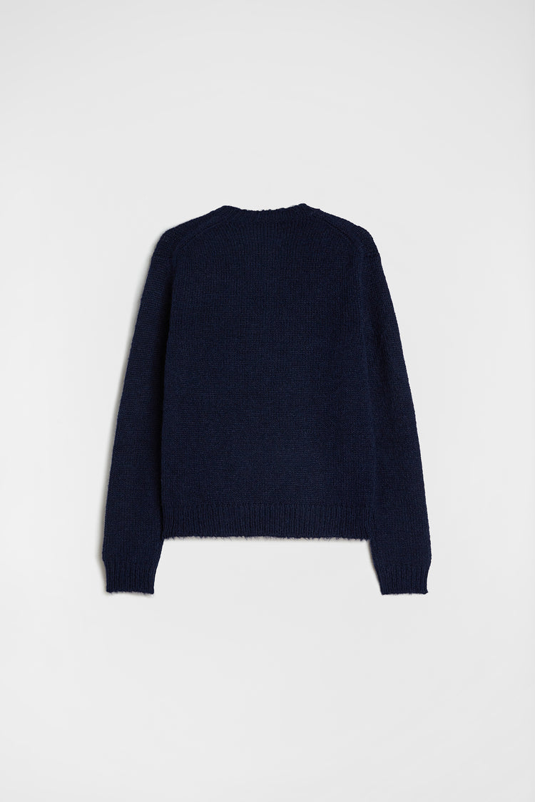 jil sander midweight wool crew-neck sweater for women