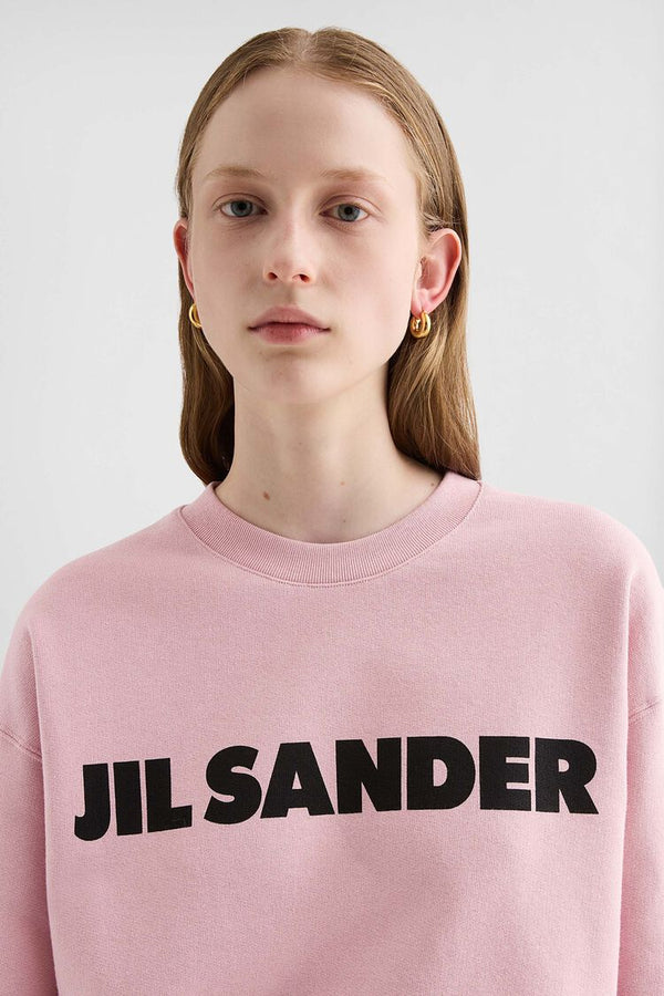 jil sander logo sweatshirt for women