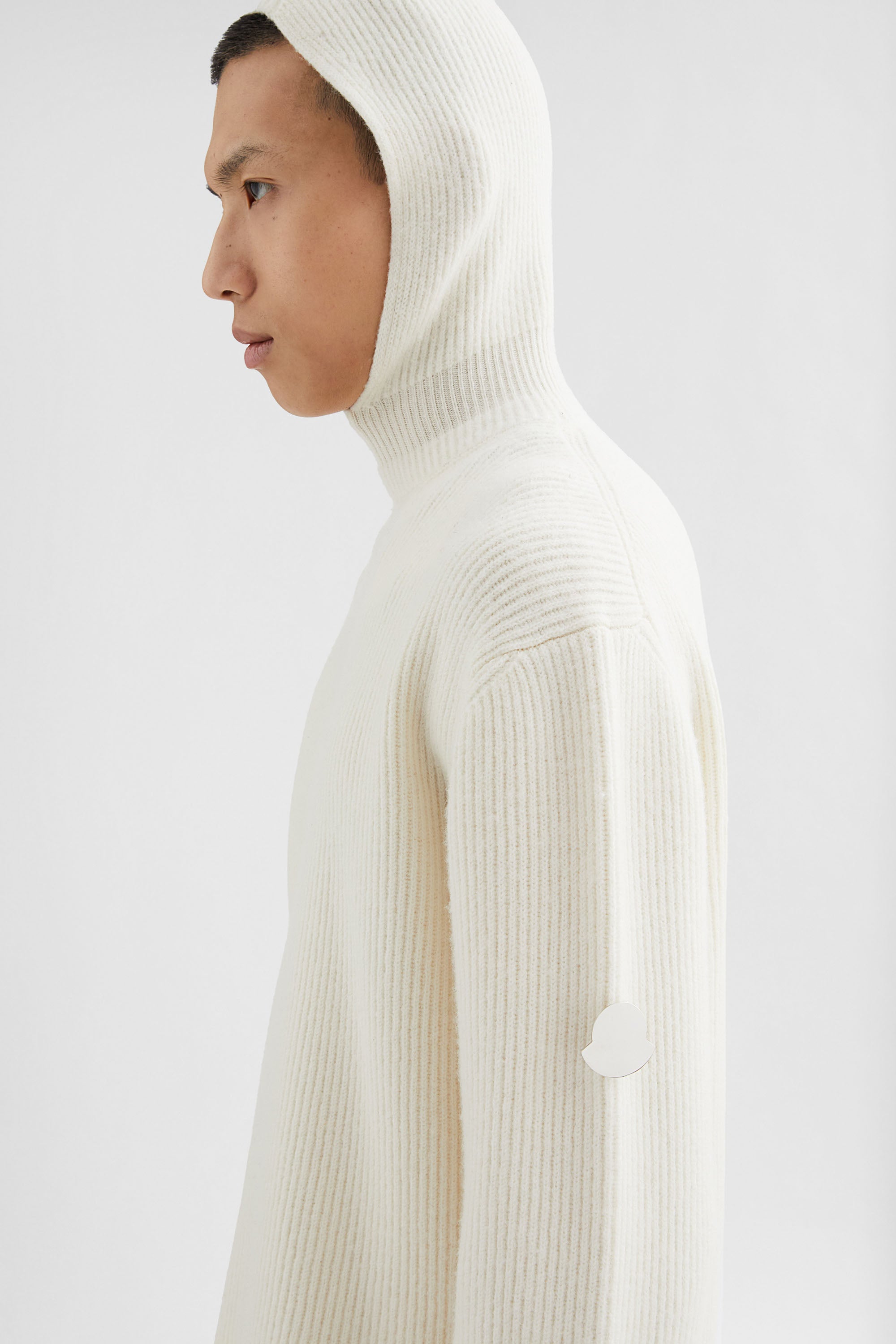 Moncler + Jil Sander Wool Hooded Sweater