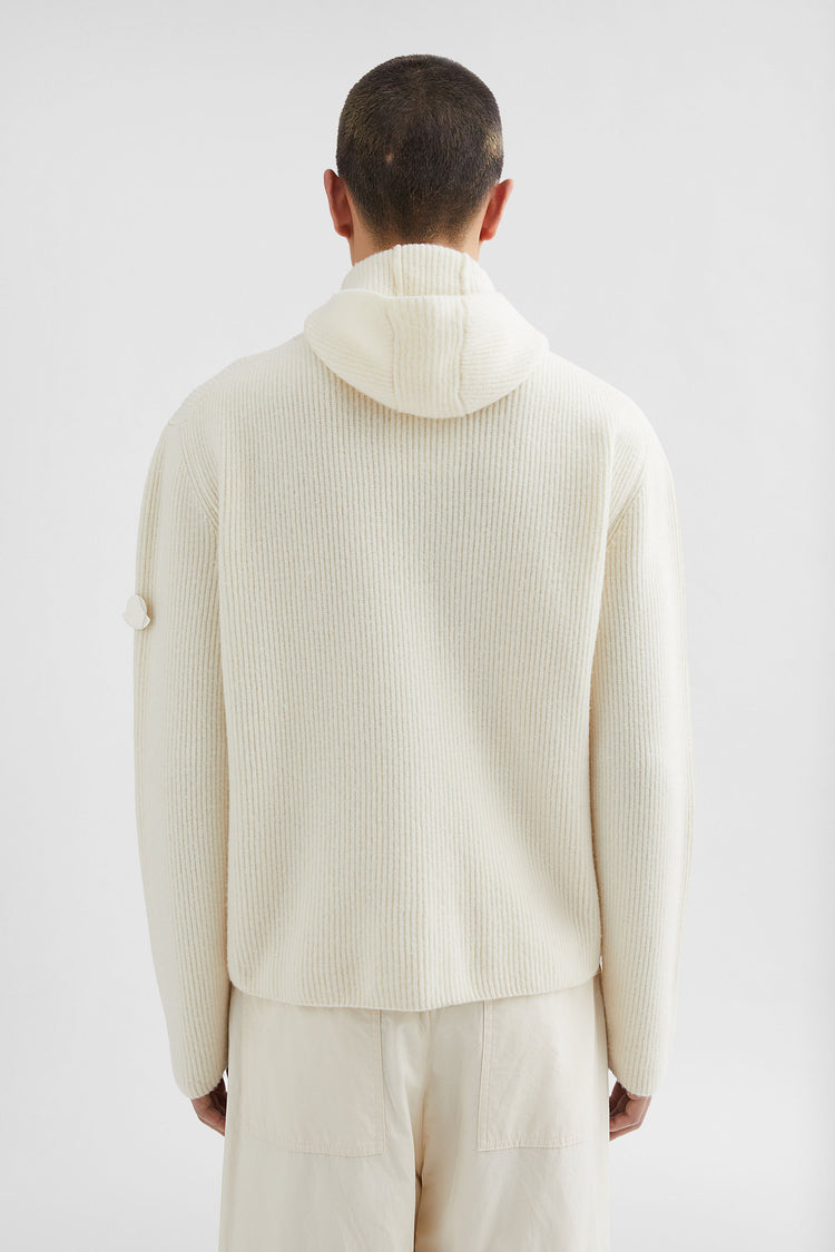 Moncler + Jil Sander Wool Hooded Sweater