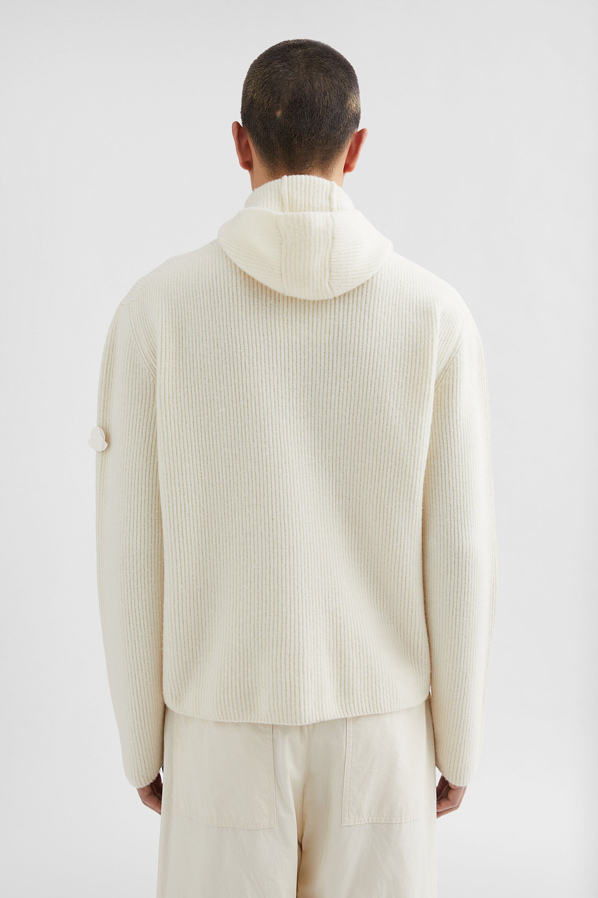 Moncler + Jil Sander Wool Hooded Sweater