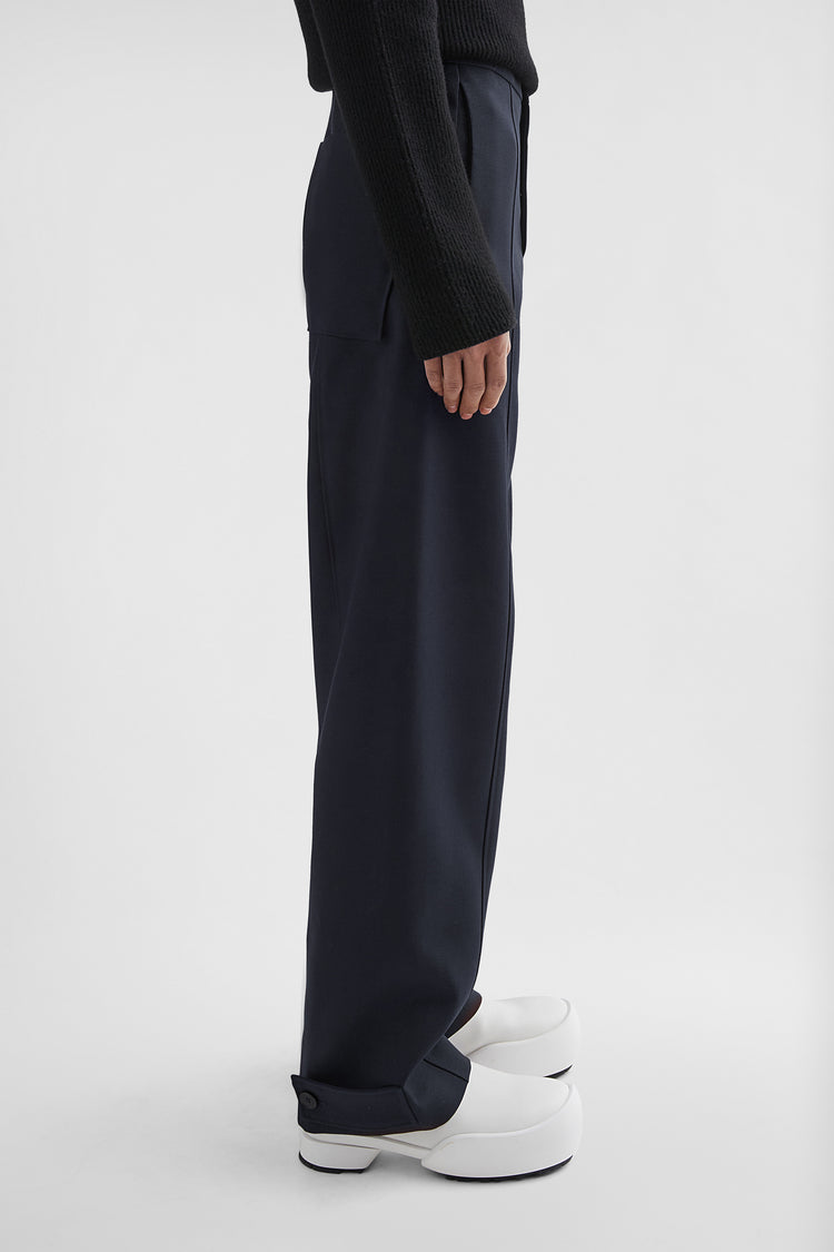Moncler + Jil Sander Wool Gabardine Tailored Trousers