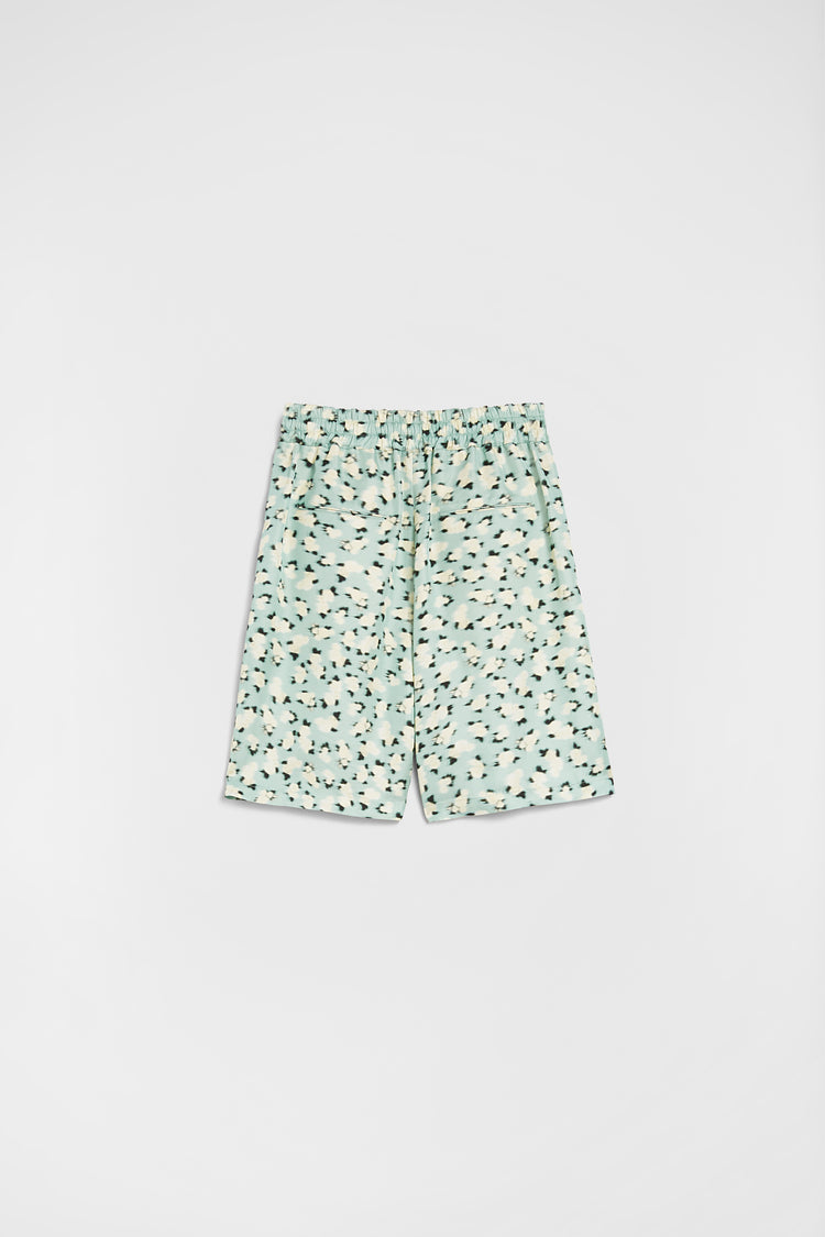 jil sander fluid viscose printed shorts for men