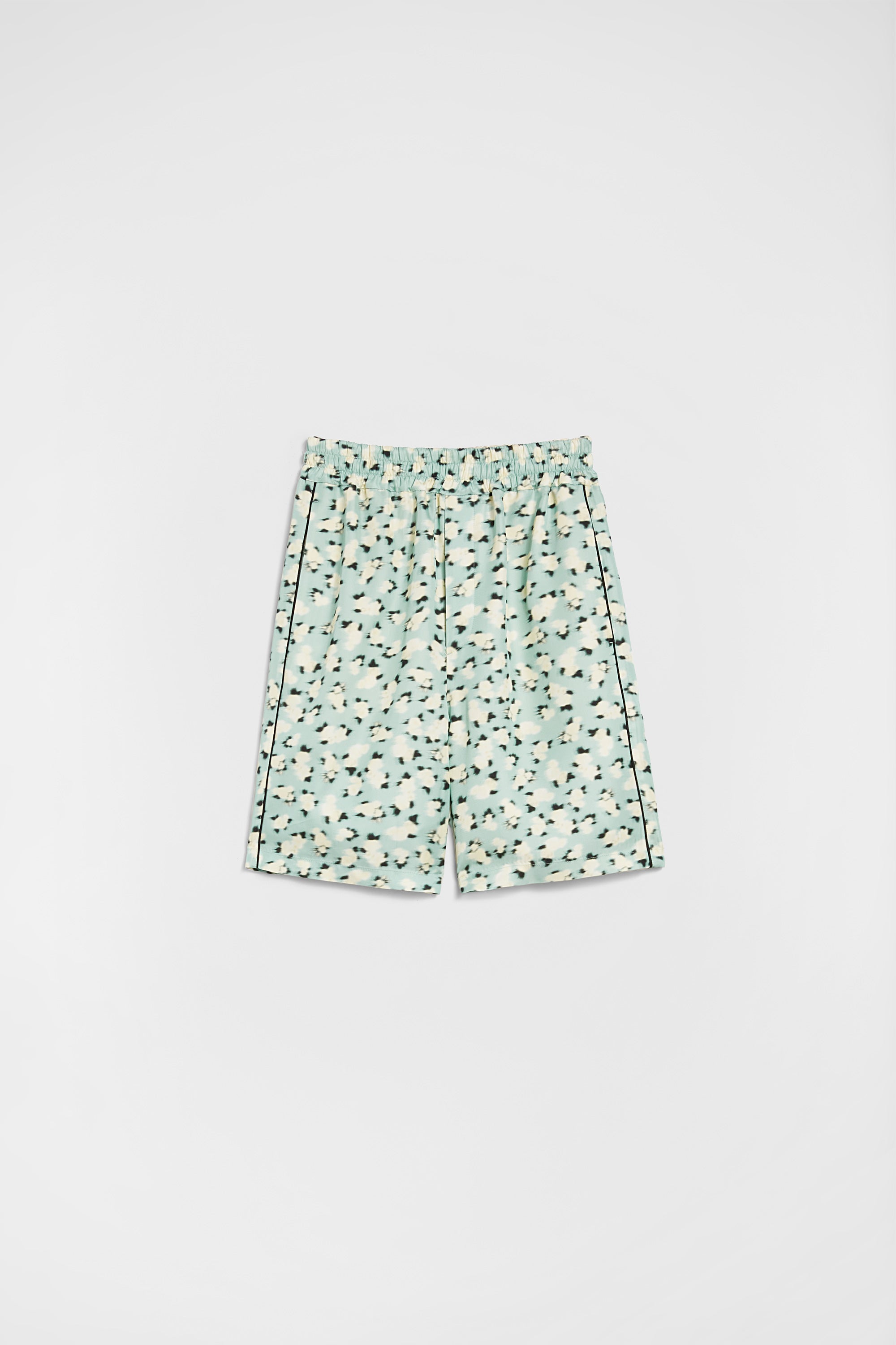 jil sander fluid viscose printed shorts for men